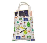 Michigan Wolverine State Vacation Lover - Bolsa de compras reutilizable, regalo de viaje para mejores amigos, mamá y papá, Michigan, 35cm ( 13.78 inch ) * 38 cm ( 14.96 inch)