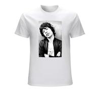 Mick Jagger Men's T-Shirt Unisex White Cotton Print tee Shirts 3XL