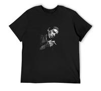 Mick Jagger Singer Cigarette Smoking Men's T-Shirt Unisex Black Cotton Print tee Shirts M