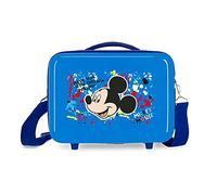 Mickey Colour Mayhem Neceser Adaptable con Bandolera Azul 29x21x15 cms Rígido ABS 9,14L
