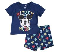 MICKEY, Conjunto de 2 piezas, Camiseta + Pantalones cortos, Bebés, (3 a 24 meses), Unisex, Niño, Niña, Lindo, Cálido, Sweat, Camiseta, Shirt, Bermuda, Short, DIS BMB 5112C830 S1-3M