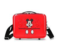 Mickey It´s a Mickey thing Neceser Adaptable con Bandolera Rojo 29x21x15 cms Rígido ABS 9,14L