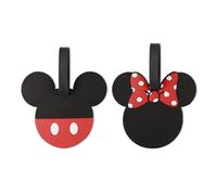Peers Hardy – Etiquetas para equipaje – Mickey y Minnie Mouse VT700349L.PH – 2 piezas negro y rojo