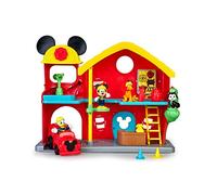 Mickey & Minnie - Estación de Bomberos,Set de Juguete Mouse y Sus Amigos de Disney,con Figura articulada, Accesorios incluidos como el Coche de Bomberos,Famosa (MCC19000)
