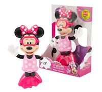 Mickey Minnie - Swimmer Figure 17cm, muñeco Minnie Mouse con Cuerda para moverse en el Agua, 1 Figura con Traje de Nadador y Gafas de Snorkel, Sumergible para la Hora del baño, Famosa (MCN32000)
