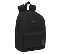 MICKEY MOUSE 100 - Mochila Juvenil para Portátil 14.1", Ideal para Jóvenes de Diferentes Edades, Cómoda y Versátil, Calidad y Resistencia, 31x16x41 cm, Color Negro