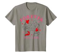 Mickey Mouse And Minnie Forever Valentine Camiseta
