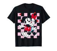 Mickey Mouse And Minnie Hug Valentine Camiseta