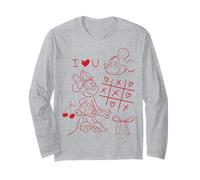 Mickey Mouse And Minnie I Love You Valentine Manga Larga