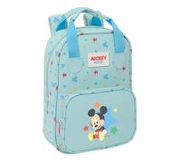 MICKEY MOUSE BABY - Mochila Infantil, Adaptable con Asas, Tejido Reciclable, Ideal para Niños de Diferentes Edades, Cómoda y Versátil, Calidad y Resistencia, 20x8x28 cm