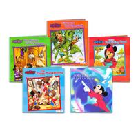 Mickey Mouse Bath Toys Set - 5 PC Bundle con 5 Mickey Mouse Learn to Read Board Books | Libro de hora del bao de Mickey