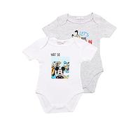 Mickey Mouse bebé-niños Body (Gris Claro,18 Meses)