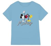 Mickey Mouse Camiseta Unisex para niños Funky Dance, Azul Claro, 7-8 años