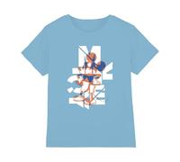 Mickey Mouse Color Fill - Camiseta Unisex para niños, Azul Claro, 5-6 años, Azul Claro, 5-6 años