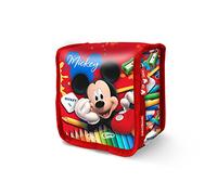 Mickey Mouse Crayons-Bolsa Térmica Porta Meriendas, Rojo, 15 x 14 cm