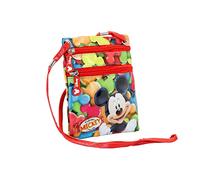 Mickey Mouse Delicious-Bolso Bandolera Action Mini Vertical, Rojo, 14.5 x 17 cm