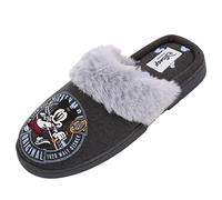 Mickey Mouse DISNEY Pantuflas Femeninas Calzado de Casa Gris Pantuflas de Mujer con Peluche 38/39 EU 5/6 UK