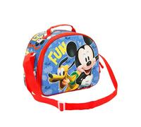 Mickey Mouse Fun-Bolsa Portamerienda 3D, Multicolor, 25.5 x 20 cm