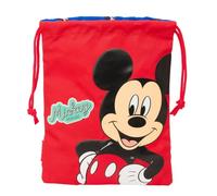 MICKEY MOUSE GOOD DAY - Saquito Merienda Lunch Bag, Portatodo, Calidad y Máxima Resistencia, Porta Comida, Recreo, 20x25 cm