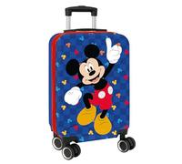 Safta Trolley de cabina Mickey Mouse Good Day 20 pulgadas maleta ligera con ruedas y candado