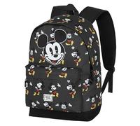 Mickey Mouse Looks-Mochila HS Plus, Negro, 30 x 44 cm, Capacidad 23 L