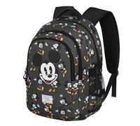 Mickey Mouse Looks-Mochila Running Plus, Negro, 34 x 46 cm, Capacidad 32 L