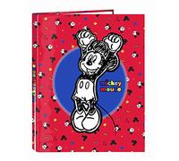 Mickey Mouse "Maker" Oficial Carpeta Oficial Con Folios 4 Anillas 265x330mm
