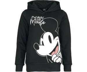 Mickey Mouse Micky & Minnie It All Started with a Mouse Mujer Sudadera con Capucha Negro S