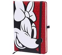 Mickey Mouse Minnie - Cuaderno unisex de papel rojo, negro y blanco de Disney, Fan-Merch, películas, estándar (RIV001)