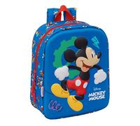 MICKEY MOUSE - Mochila de Guardería 3D, Fácil Limpieza, Ideal para Niños de Diferentes Edades, Cómoda y Versátil, Calidad y Resistencia, 22x10x27 cm