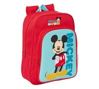 Mochila Escolar MICKEY MOUSE, Infantil 34 cm. Adaptable