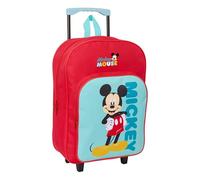 MICKEY MOUSE - Mochila Infantil con Carro Compacto, Ideal para Niños de Diferentes Edades, Cómoda y Versátil, Calidad y Resistencia, 33x43x15 cm