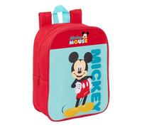 MICKEY MOUSE - Mochila Infantil, Mochila Niño, Mochila Escolar, Adaptable a Carro, Ideal para Guardería, Cómoda y Versátil, Calidad y Resistencia, 22x10x27 cm