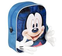 MICKEY MOUSE Mochila infantil personaje aplicaciones, Talla única