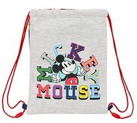 MICKEY MOUSE Only One - Mochila Saco Plano Junior, Mochila, Ideal para Niños de Diferentes Edades, Cómoda y Versátil, Calidad y Resistencia, 26x34 cm, Color Azul marino