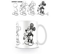 Mickey Mouse "Proceso de Sketch Taza de cerámica, Multicolor