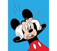 Mickey Mouse Shocked Canvas, poliéster, Multicolor, 40 x 50 cm