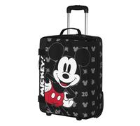 Mickey Mouse Surprise-Maleta de Cabina Plegable, Negro, 20 x 40 x 55 cm, Capacidad 44 L
