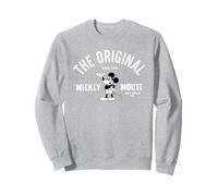 Mickey Mouse The Original 1928 Sudadera, Unisex para adultos, Gris Jaspeado, L
