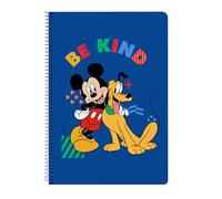 MICKEY MOUSE TODAY - Cuaderno 80 Hojas, Tapas Duras, Ideal para Niños de Diferentes Edades, Cómodo y Versátil, Calidad y Resistencia, 21.5x31 cm