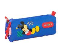 Safta Portatodo Escolar Mickey Mouse Today – Estuche infantil sencillo con cremallera, 21x7x8 cm