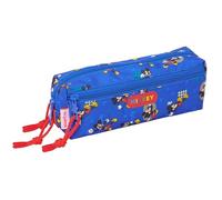 Mickey Mouse Today - Portatodo Triple Pequeño, Estuche Infantil, Estuche Niño, Ideal para Niños en Edad Escolar, Cómodo y Versátil, Calidad y Resistencia, 22x6x8.5 cm