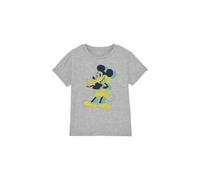 Mickey Mouse Trippy Unisex Kids T Shirt Camiseta, Gris, 7-8 años para Niños