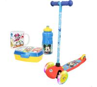 Mickey pack patinete 3 ruedas, taza, sandwichera y botella