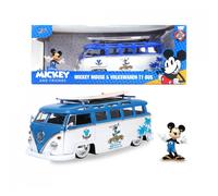 Mickey Ratón & Volkswagen T1 Bus W/ Figura 1:24 Modelo Jada Toys
