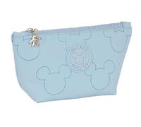 Mickey Teen Snow - Neceser Escolar Infantil con Porta Maquillaje, Neceser, Ideal para Diferentes Edades, Cómodo y Versátil, Calidad y Resistencia, 23x8x12 cm, Color Azul Pastel