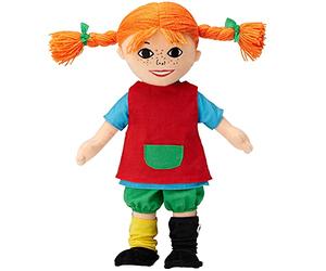 Micki & Friends 44371500 Pippi Calzaslargas 30 cm - muñeca de Tela - Teddy - muñeca de Peluche - Ropa extraíble - a Partir de 10 Meses