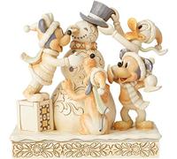 Micky & Minnie Frosty Friendship White Woodland Estatua Standard