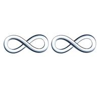 MicLee-Pendientes mujer niña, mini pendientes de plata 925, pendiente con símbolo de infinito
