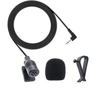 MICMXMO Micrófono externo de 3,5 mm para coche compatible con Sony Boss JVC Kenwood Jensen Alpine Mic para coche vehículo unidad principal Bluetooth audio estéreo radio GPS DVD, cable 3M, Plug and